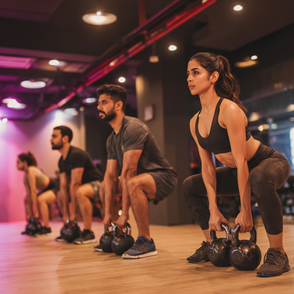 Homem confiante em ambiente moderno com expressão determinada